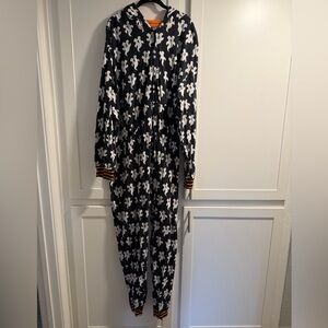 Women's Ghost Print One Piece Pajama
